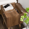 thumbnail image 6 of Modway Ember Wood Nightstand With USB Ports in Walnut Walnut, 6 of 8