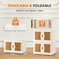 thumbnail image 2 of Stackable Storage Bins With Lids - Portable And Lockable Organizer Boxes, 2 of 6