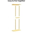 thumbnail image 5 of Bathroom Towel Storage Rack for Bathroom, 30 inch Towel Racks Wall Mounted with Shelf Can Holds 6 Large Towels, Wall Towel Rack for Rolled Towels, Gold, 5 of 10
