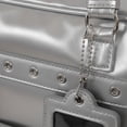 thumbnail image 6 of Hfppkn PU Leather Pin Display Ita Tote Bag Transparent Window Shoulder Handbag for Daily Use 35x11x25cm Silver, 6 of 7