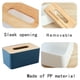 thumbnail image 3 of Cubierta de caja de pañuelos de madera para pañuelos faciales de papel, soporte de caja de pañuelos rectangular de madera, 3 of 5