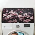 thumbnail image 5 of ZIATUBLES Washing Machine Dust Proof Top Cover Pad Soft Washer and Dryer Top Protector Mat for Home Laundry Room Kitchen, 24 x 19.7 Inch, Cherry Blossom, 5 of 7