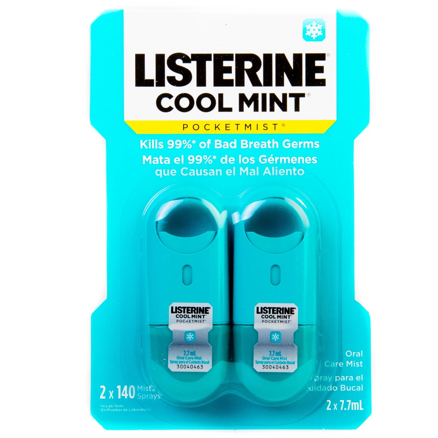 Listerine® Cool Int Pocketmist, Pack of four 2 packs, (8 7.7ml spray