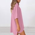 thumbnail image 6 of Haivin Womens Summer 2-Piece Set, Solid Color Round Neck Short Sleeve Top and Shorts, Casual Lightweight Outfit for Daily Wear and Outdoor Activities, 6 of 8