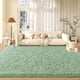 thumbnail image 2 of Alfombra Zedrew, color verde salvia, esponjosa, 120 x 180 cm, para dormitorio, 2 of 8