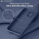 thumbnail image 5 of Funda de Silicona Premium, Forro de Microfibra Suave, para iPhone 16 Pro de 6.3 Pulgadas, Azul Marino, 5 of 7