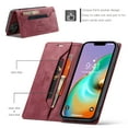 thumbnail image 2 of Nalacover Wallet Case for iPhone 14 Plus, Premium PU Leather Card Slots Holder RFID Blocking Flip Folio Cover with Magnetic Closure Kickstand Soft Silicone Shockproof Case for iPhone 14 Plus,Red, 2 of 10