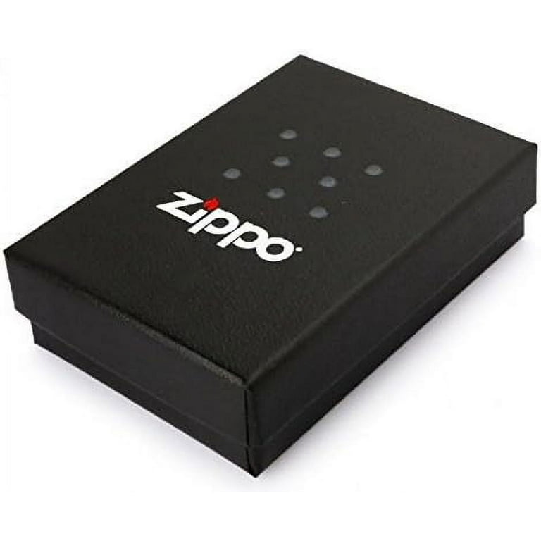 Zippo Lighter- Pipe Lines Design Satin Chrome Windproof Lighter