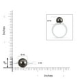 thumbnail image 4 of Angara Solitaire Tahitian Cultured Pearl Bypass Ring in 925 Sterling Silver for Women | June Birthstone Jewelry for Her, 4 of 8