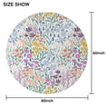 thumbnail image 6 of Pioneer Flower Floral Print Pattern Round Tablecloth 60"x60",Wrinkle Wipeable Table Cloth for Kitchen Dining Room Picnic Patio Party, 6 of 6