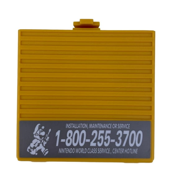 Yellow Battery Cover Original Game Boy for Nintendo GB Replacement Door Sticker