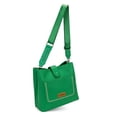 thumbnail image 4 of Wrangler Western Women Crossbody Bucket Purse Large Leather Shoulder Bag with Adjustable Strap, Green, 4 of 7