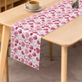thumbnail image 2 of SUNOLIFE Valentine Table Runner Pink Valentine's Day Kitchen Dining Table Decorations 13 x 60 Inch, 2 of 4