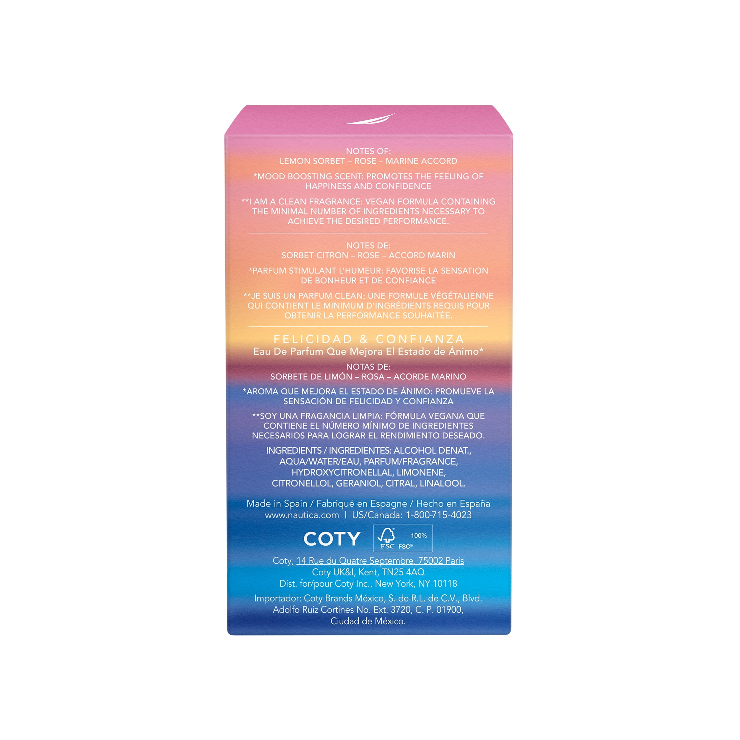 Nautica Rose Island Eau de Parfum for Women, Mood-Boosting Perfume, Happy & Confident, Amber Floral Fragrance, Vegan Formula, Long Lasting Scent, 1.6oz