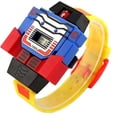 thumbnail image 1 of Reloj digital para niños y niñas, con diseño de Transformers Bumblebee, reloj de pulsera con dibujos animados, regalo para niños., 1 of 5