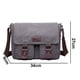 thumbnail image 2 of Bolso mensajero de lona - Bolso bandolera vintage Bolso militar, 2 of 5