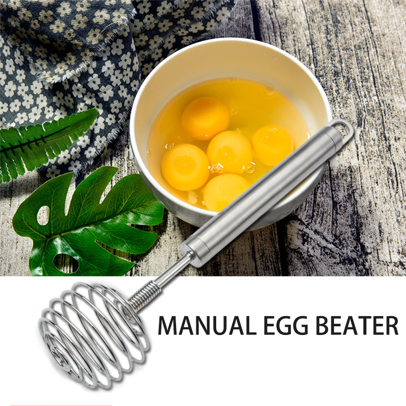 Creative Stainless Steel Line Egg Beater Manual Egg Beater Home Kitchen