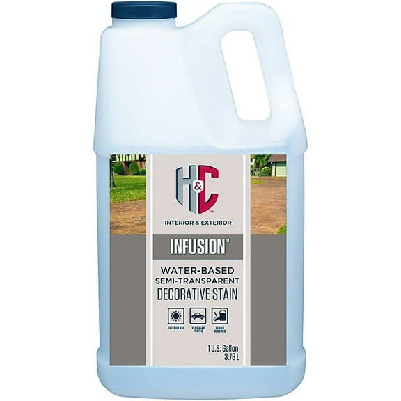 H&C 45.102044 Infusion water-based semi-transparent Decorative Stain ESPRESSO gallon