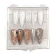 thumbnail image 2 of Caja de regalo para uñas, transparente, cuadrada, con tapa, para guardar herramientas de uñas, embalaje especial para uñas, 2 of 2