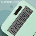 thumbnail image 4 of Djunllk Calculator - Solar Battery Dual Power 12 Digit LCD Display Solid Color Classic Small Desk Scientific Calculator, Portable Exquisite Standard Function for On-the-Go Office Home School, 4 of 8