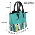 thumbnail image 2 of Lsque Cute Cat Paw And Dog Pattern Leather Rivet Shoulder Bag – Elegant Genuine Leather & Microfiber PU Crossbody with Detachable Adjustable Strap, 2 of 5