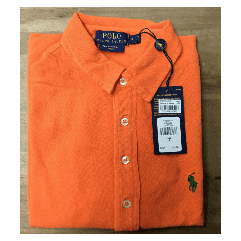 orange polo shirt ralph lauren