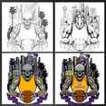 thumbnail image 4 of Game Garment Basketball Team Fan Sports Crewneck Short Sleeve Mens T Shirts - Basketball Graphic Tees Men - Los Angeles Black XS-3XL, 4 of 5
