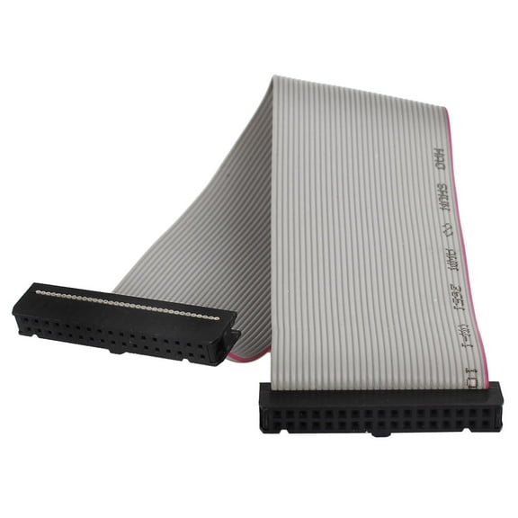 Unique Bargains 2.54mm Pitch 2-Row 34 Pin/Wire Female to Female IDC flat cable 22cm Long