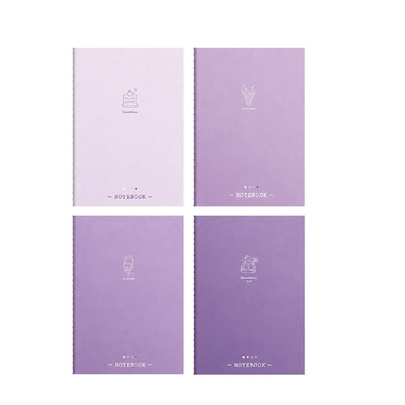 Lined Notebook Cute Softcover Journal 80 Pages (40 Sheets) Lined Writing Notebook for SchÇ’-Ç’l & Daily Use Random Color