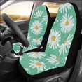 thumbnail image 2 of ABPHQTO Juego de 2 fundas para asientos de coche con flores, protectores universales para asientos delanteros de coche, aptos para coche, SUV, sedán, camión, 2 of 3