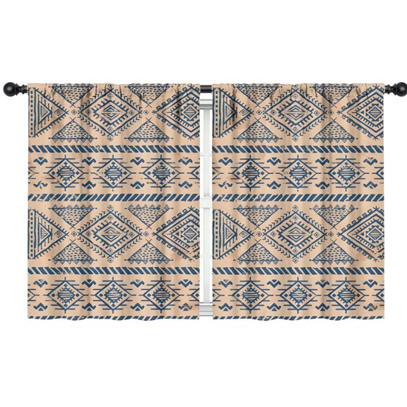 Blackout Kids Curtains,Boho Bohemia Geometric Line Art Childrens Insulated Curtains Set Of 2,Bedroom Essentials,Toddler Room Decor 42"x54"(106x137cm)