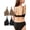 Black/Deep Brown, variant on Sports Bras for Women - V-Neck Wireless Bralettes Support Workout Tops Padded Fitness Cami Crop Tank S-XXL