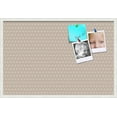 thumbnail image 2 of PinPix ArtToFrames 22x34 Custom Cork Bulletin Board Light Pink Diamond   Poster Board Has a Fabric Style Canvas Finish, Framed in Satin White Frame (PinPix-294), 2 of 6