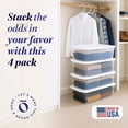 thumbnail image 3 of Homz Snaplock 41 Qt Plastic Storage Container w/Latching Lid (4 Pack), 3 of 10