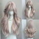 thumbnail image 2 of Long Grey Pink Wavy Wig for Women Natural Realistics Full Head Wig for Daily Themed Events, 2 of 5