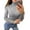 Grey, variant on Womens Sweaters Fall Sweaters for Women Women's Stylish Slim Fit Solid Color Crew Neck Button Down Pullover Sweater