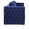 thumbnail image 3 of ACME Bovasis Sofa with 5 Pillows in Blue, 3 of 7