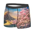 thumbnail image 2 of Kll Fuji Mountain And Cherry Blossoms In Spring Men'S Cotton Boxer Briefs Underwear-Large, 2 of 9