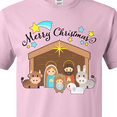 thumbnail image 4 of Inktastic Merry Christmas Cute Nativity Scene T-Shirt, 4 of 5
