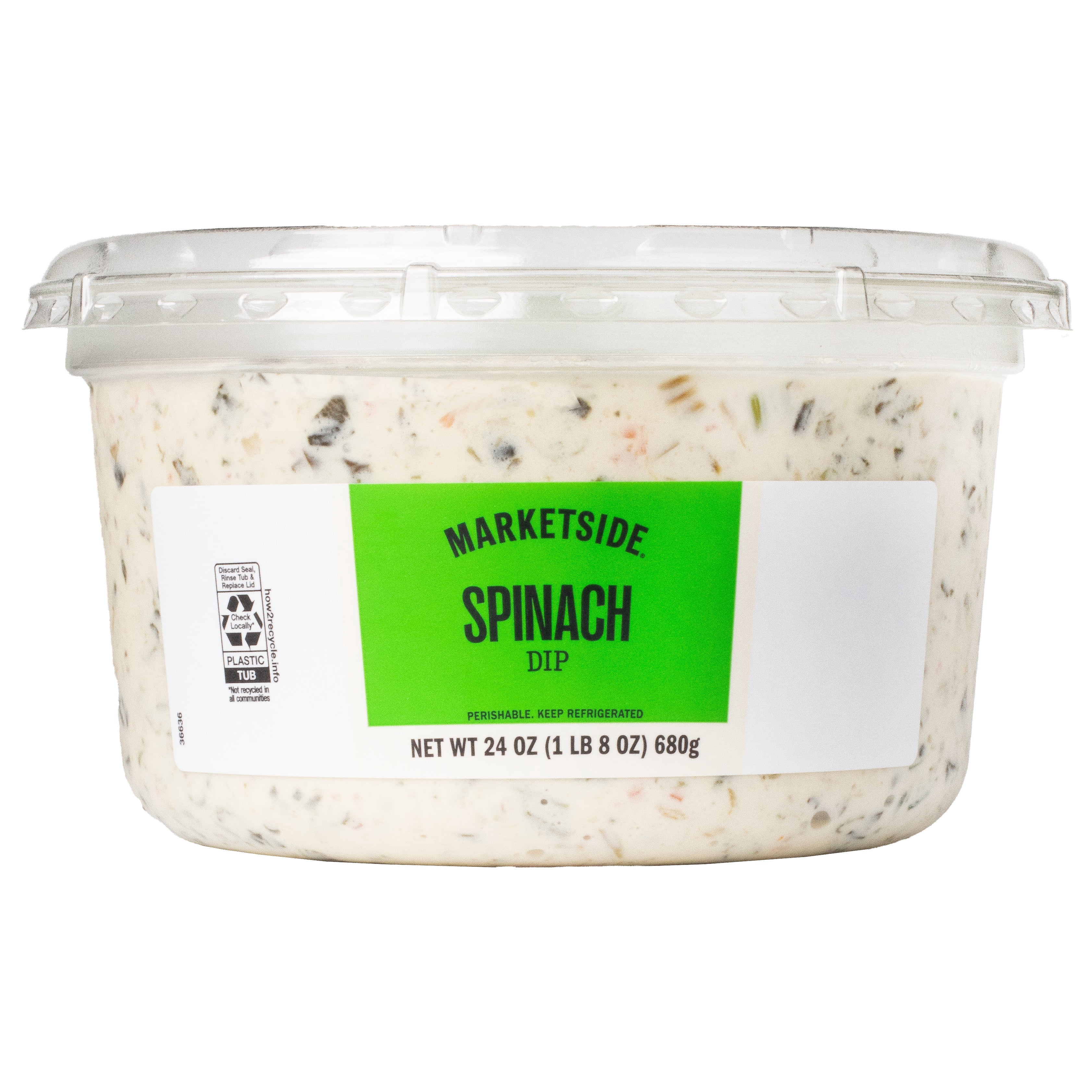 Marketside Spinach Dip, 24 oz, 1 Count (Refrigerated)