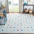 thumbnail image 2 of SAFAVIEH Kids Polka Dots Stripes Area Rug, Grey, 8' x 10', 2 of 7