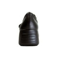 thumbnail image 4 of 24 HOUR COMFORT Jania Wide Width Adjustable Leather Shoes BLACK 5, 4 of 6