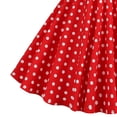 thumbnail image 5 of WUANDIXFA Halter Pinup Dresses for Girls 50s Pin up Dress Girls Retro Dress 1950s Vintage Dress Kids A line Party 50's Polka Dot Dress (Red, 9-10 Years), 5 of 5
