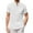 White, variant on Caqnni Men's Linen Short Sleeve Casual Loose Fit Shirt - Classic Linen Shirt for Occasions (White,XL)