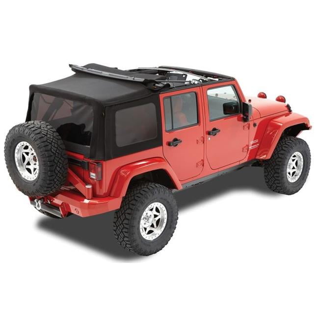 Bestop 79837-17 2007 - 2009 Twill Replace a Top with Tinted Windows without  Doors in Black for Jeep Wrangler Unlimited JK 4 Door | Walmart Canada