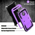 thumbnail image 4 of Moto E4 Case, Moto G5 Case, Mignova Shockproof Protection Case Cover with Swivel Belt Clip and Kickstand for Motorola Moto E (4th Generation)/Moto G (5th Generation) (Purple), 4 of 5