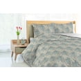 thumbnail image 3 of Ambesonne Floral Down Alternative Quilt Comforter, Vintage Flower Sketch Retro, Twin XL, Dark Eggshell and Cadet Blue, 3 of 5