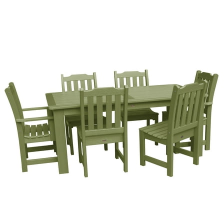 Highwood Lehigh Outdoor Patio Dining Set, 7 Piece, Multiple Colors