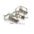 thumbnail image 2 of OULII 50Pcs Luggage Key Fob Silver Keychain with Rings for Diy Makers Suitcase and Bag, 2 of 8