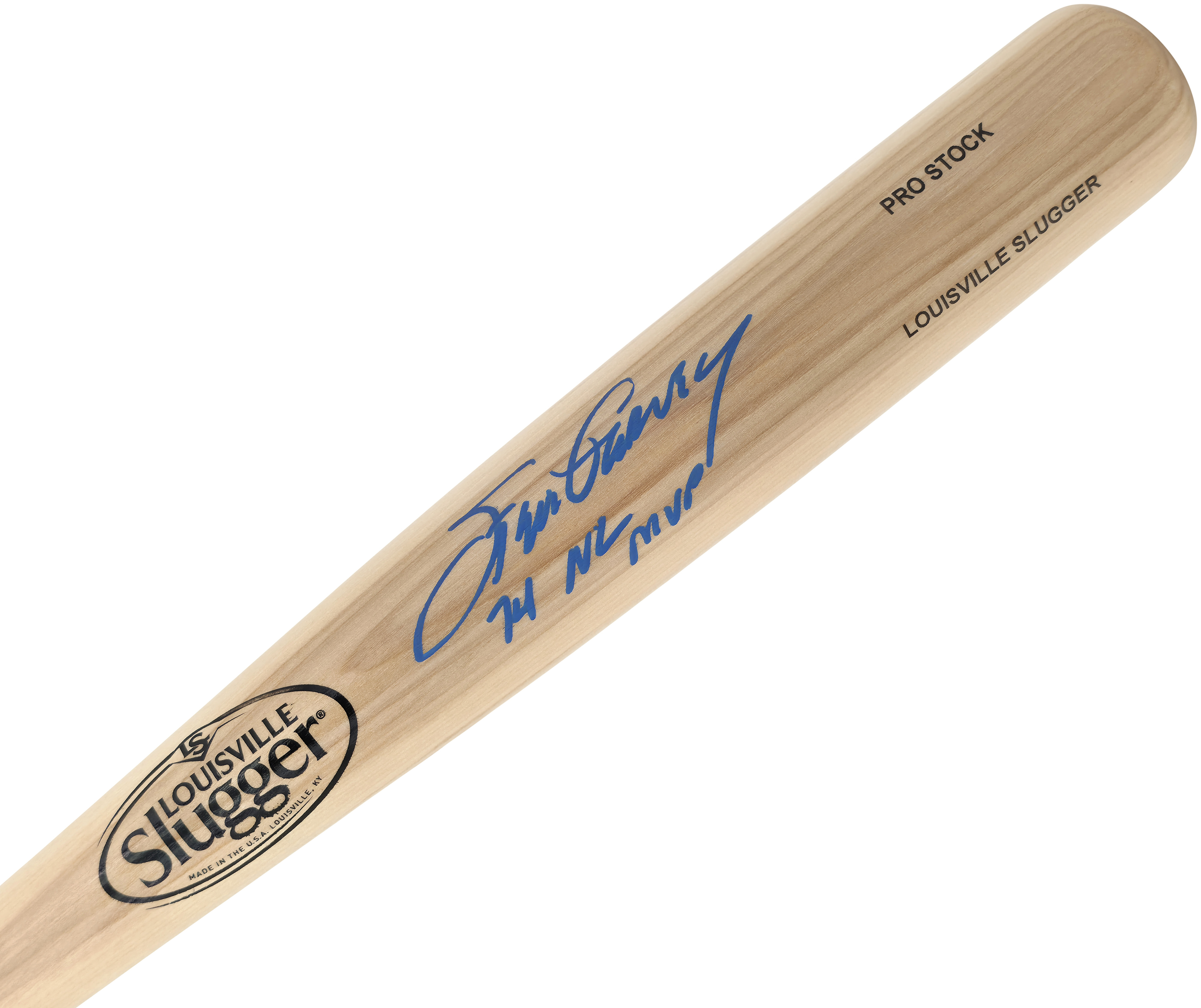Steve Garvey Autographed Blonde Louisville Slugger Pro Stock Baseball Bat Los Angeles Dodgers "1974 NL MVP" Beckett BAS Witness 252592